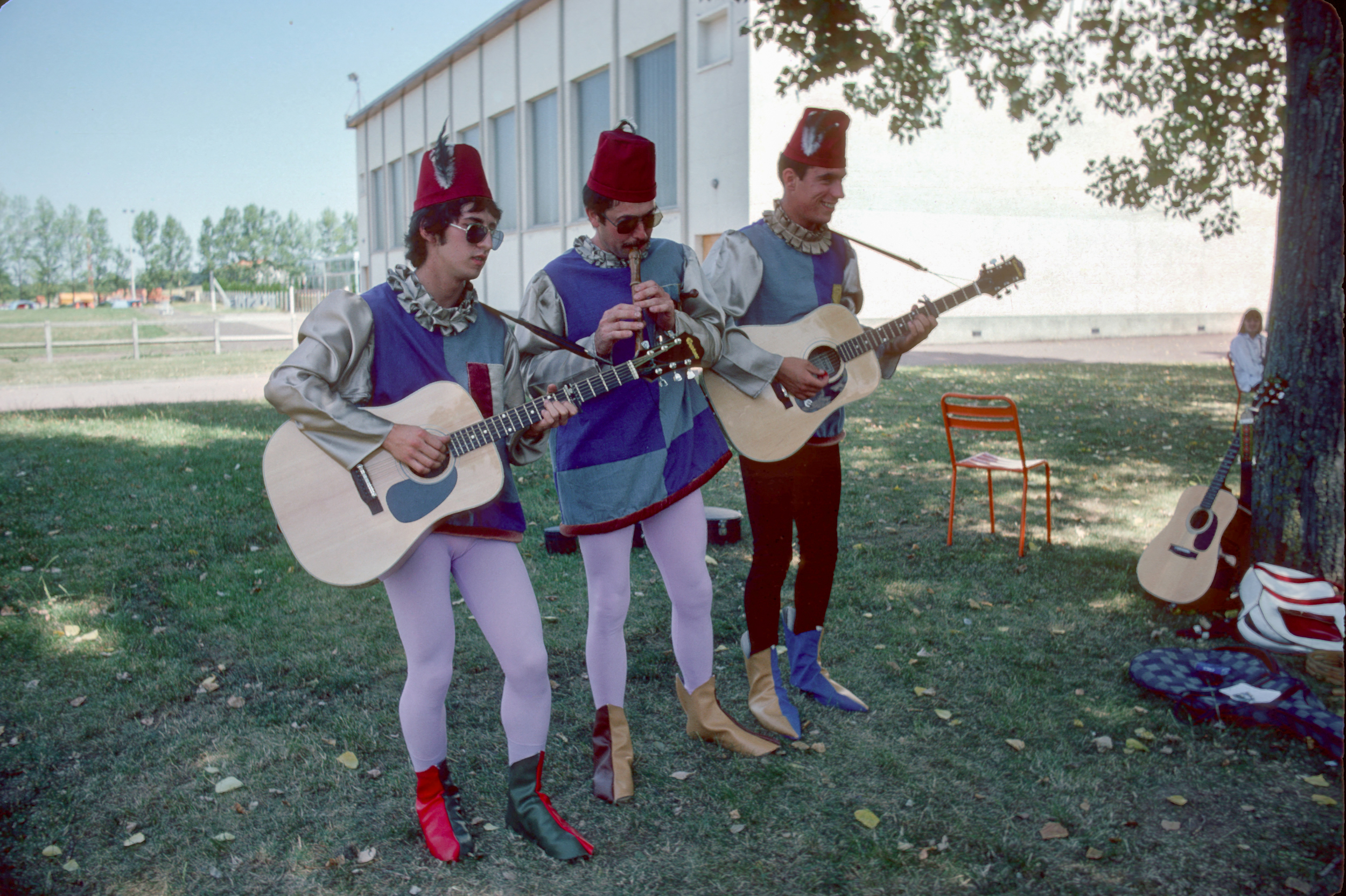 Participation du Chantou aux fêtes médiévales de Billom, août 1979