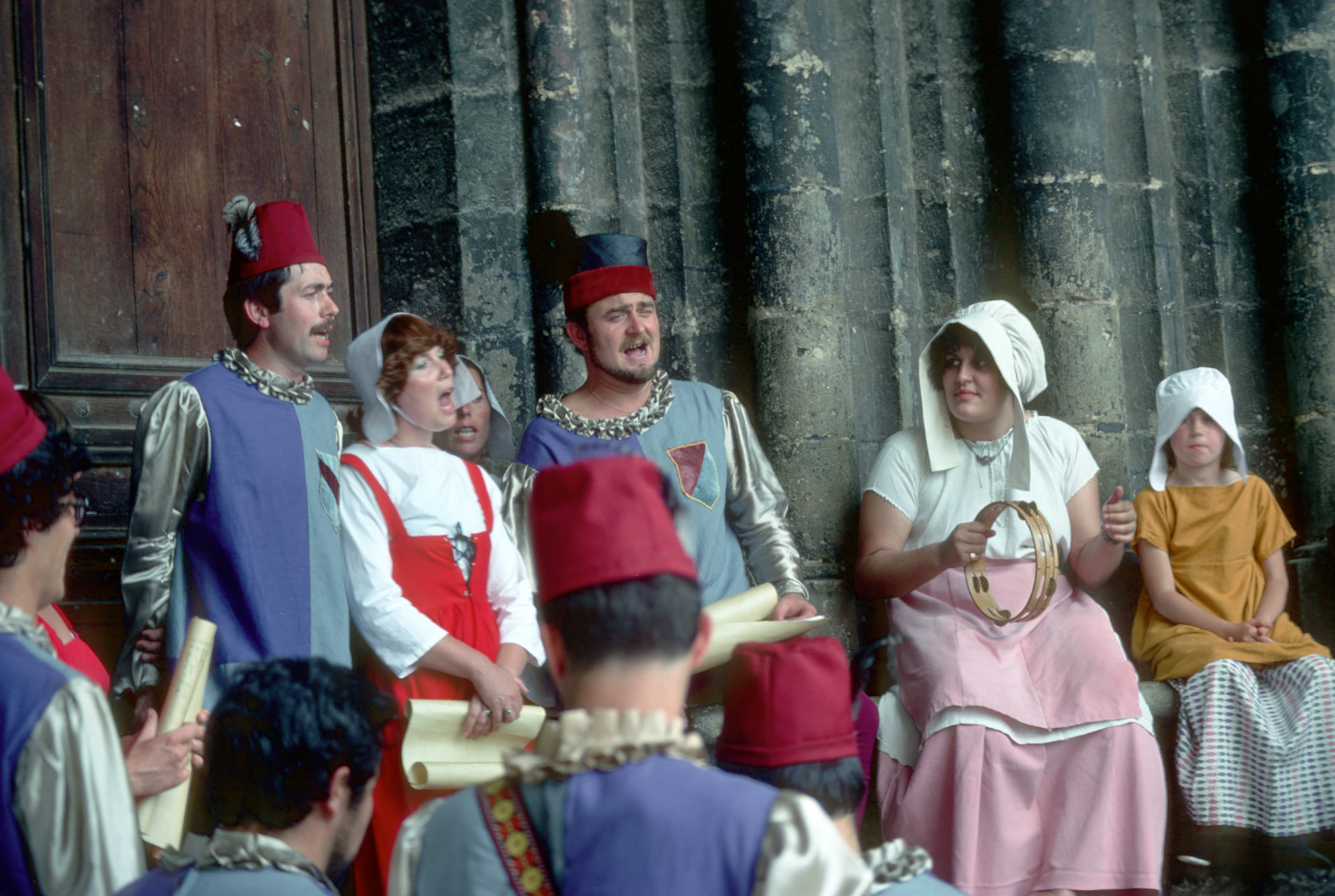 Participation du Chantou aux fêtes médiévales de Billom, août 1979